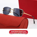 Diamond-Cut Gradient Sunglasses with UV Protection
