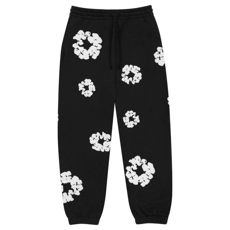 Cotton Hoodie with Plant Print