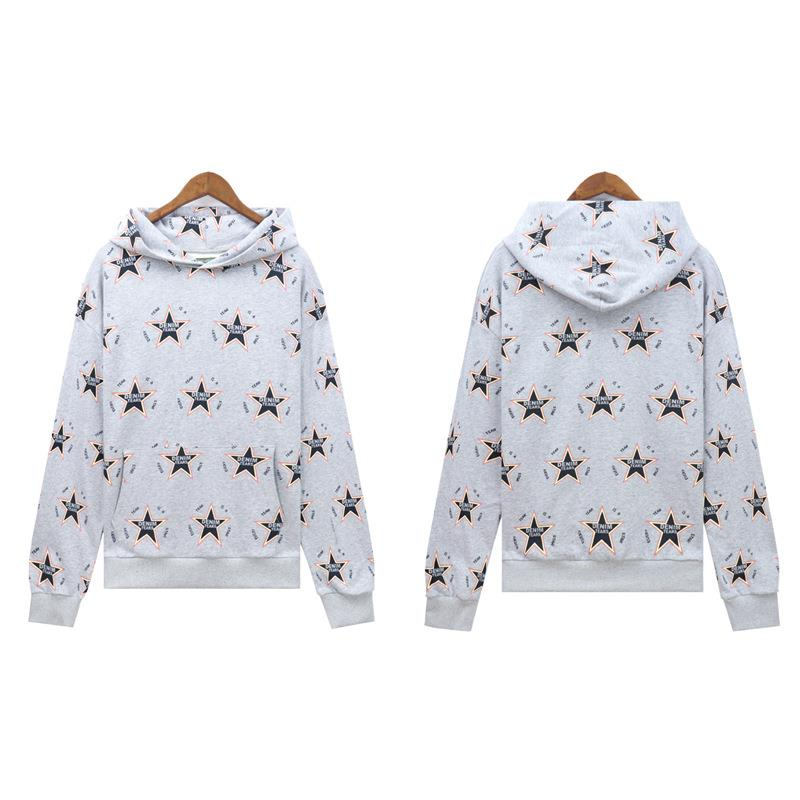 Cotton Hoodie with Plant Print