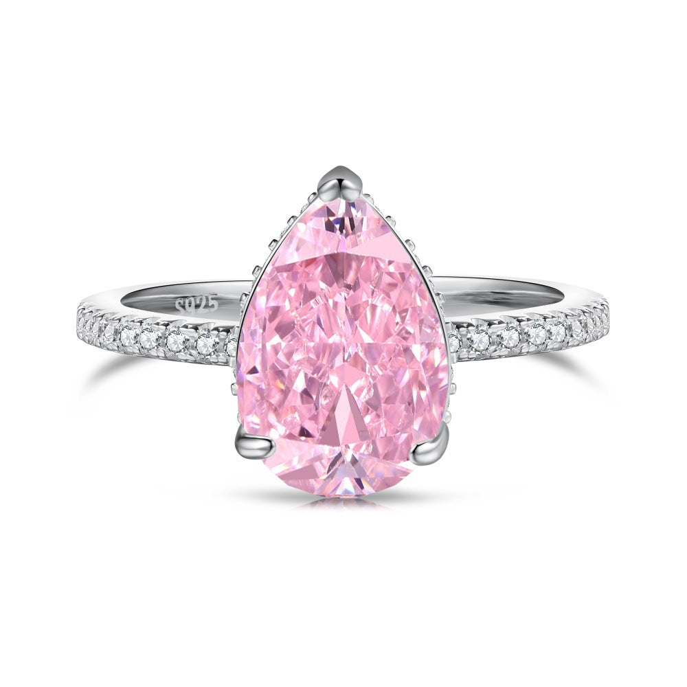 S925 Sterling Silver Zircon Ring