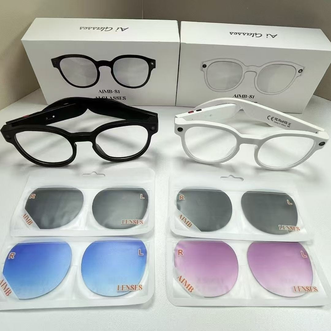 Smart Glasses with Camera Bluetooth AI Translation