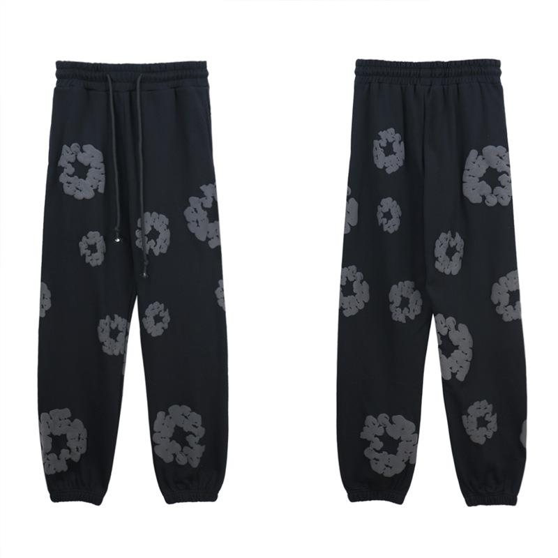 Cotton Hoodie with Plant Print