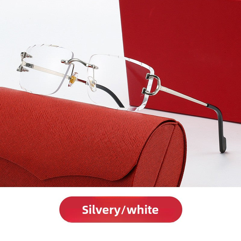 Diamond-Cut Gradient Sunglasses with UV Protection