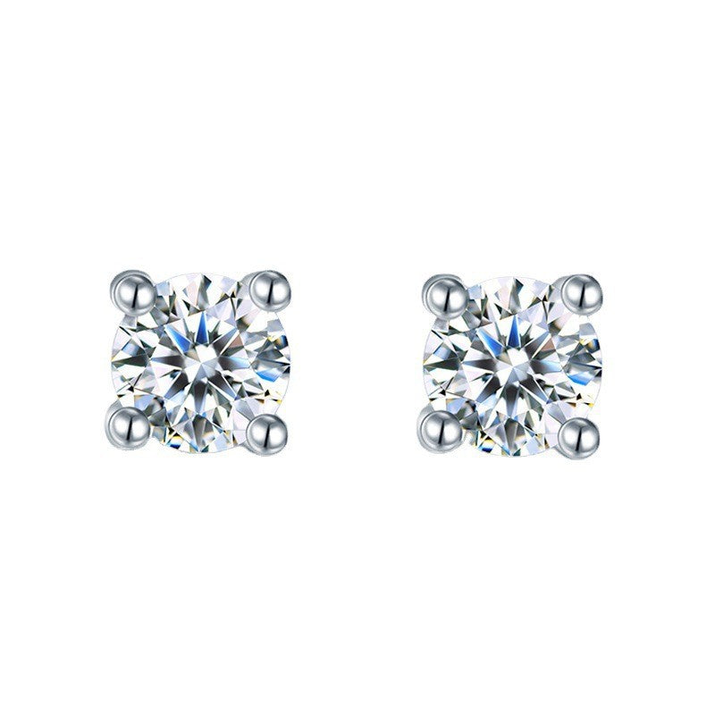 Platinum Plated diamond Earrings