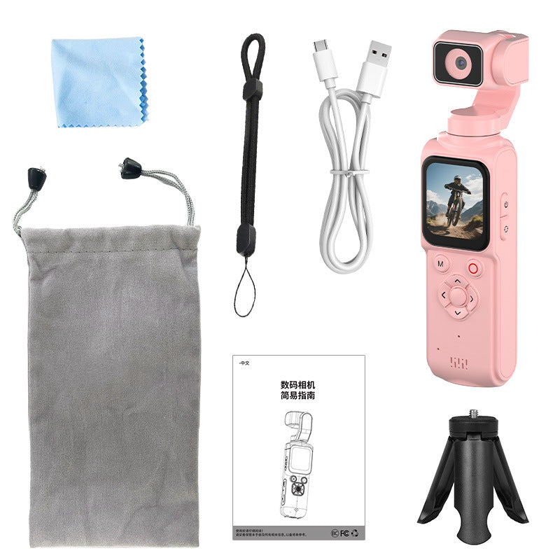Handheld 4K Sports Camera with Gimbal Stabilization