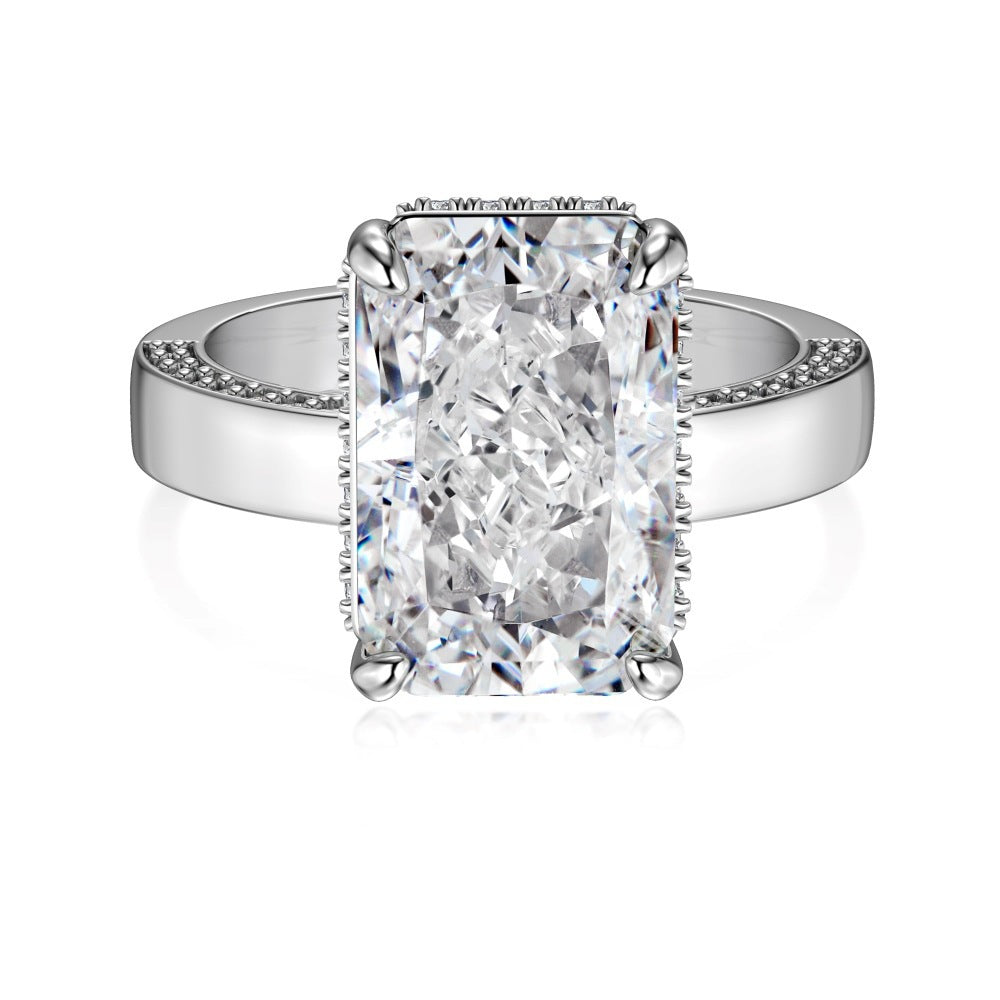 S925 Sterling Silver Zircon Ring