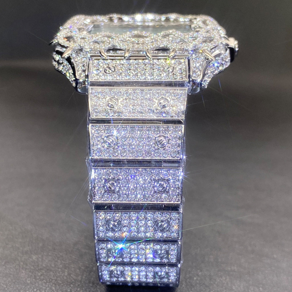 Men's luminous diamond watch