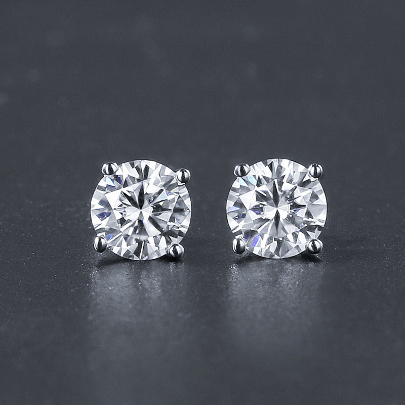 Platinum Plated diamond Earrings