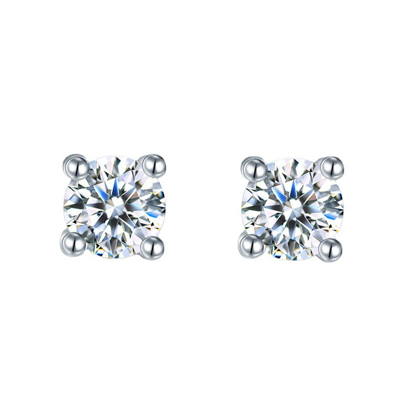Platinum Plated diamond Earrings