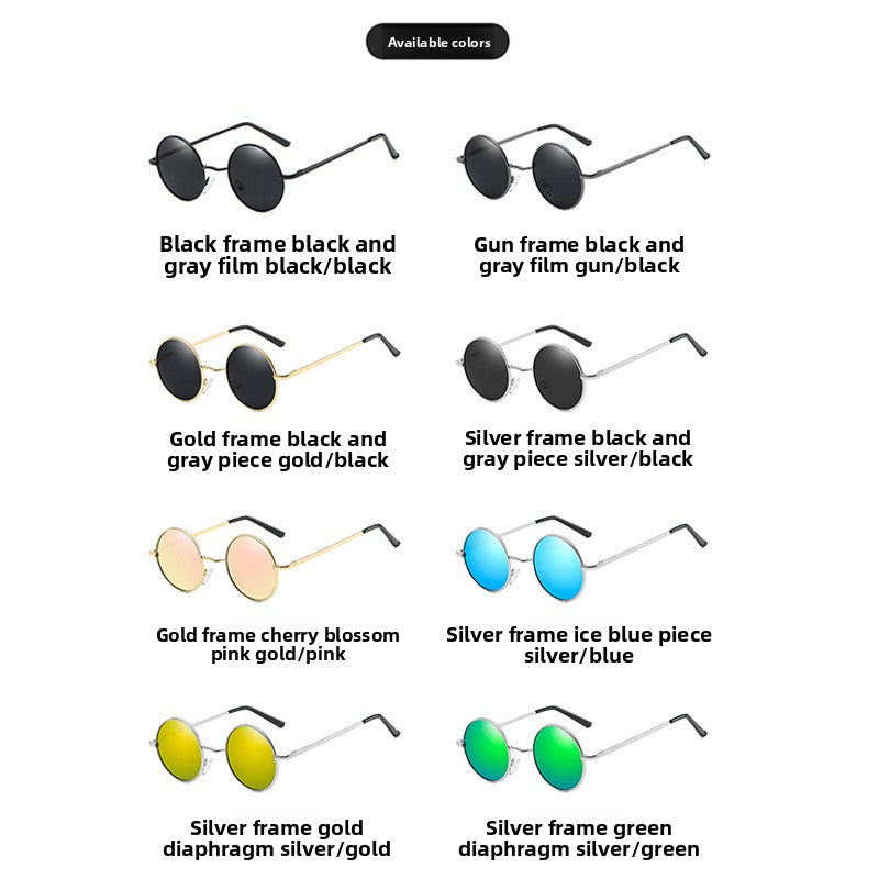 Round-framed sunglasses