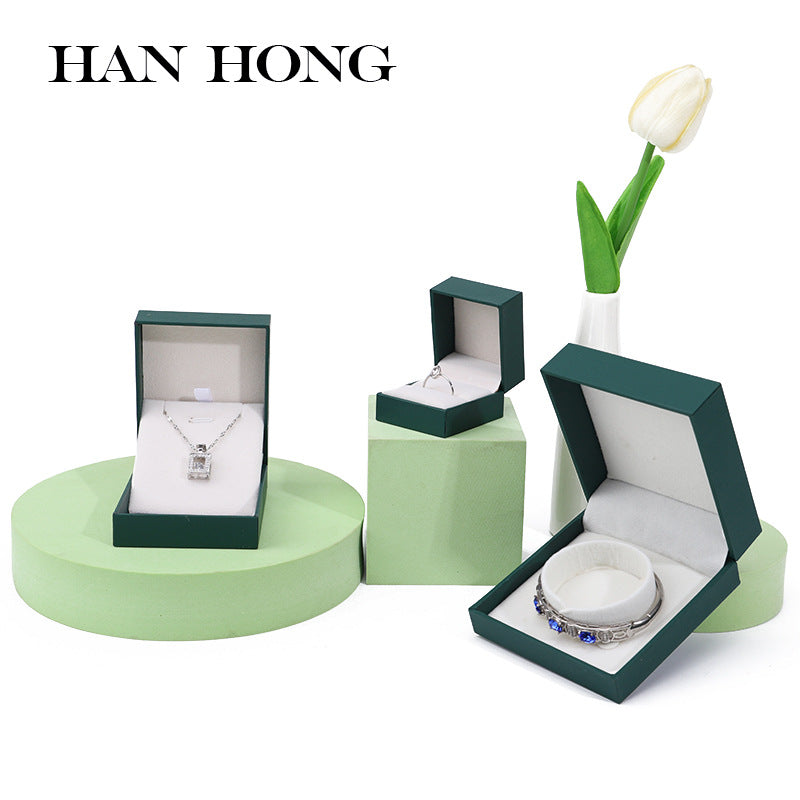Leather Texture Jewelry Storage Box