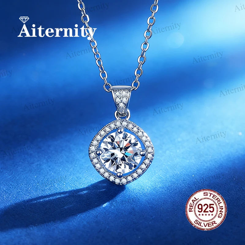 Moissanite Necklace GRA Certified