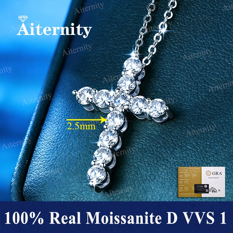 Moissanite Necklace GRA Certified