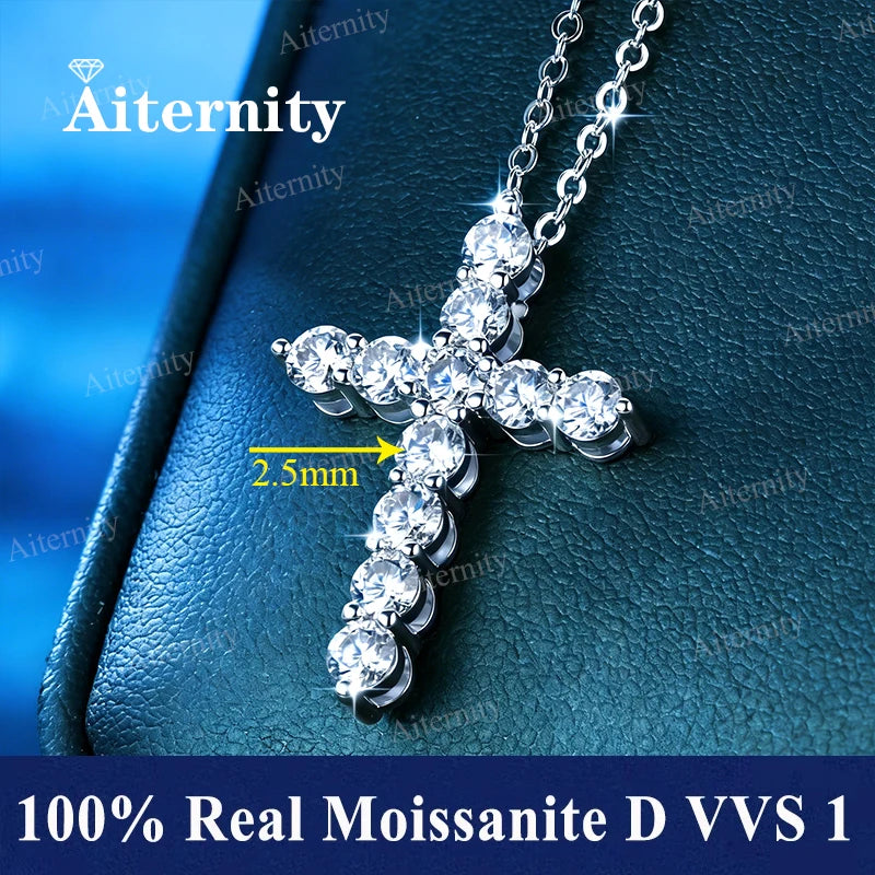 Moissanite Necklace GRA Certified