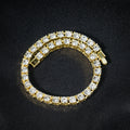 Single-row diamond necklace