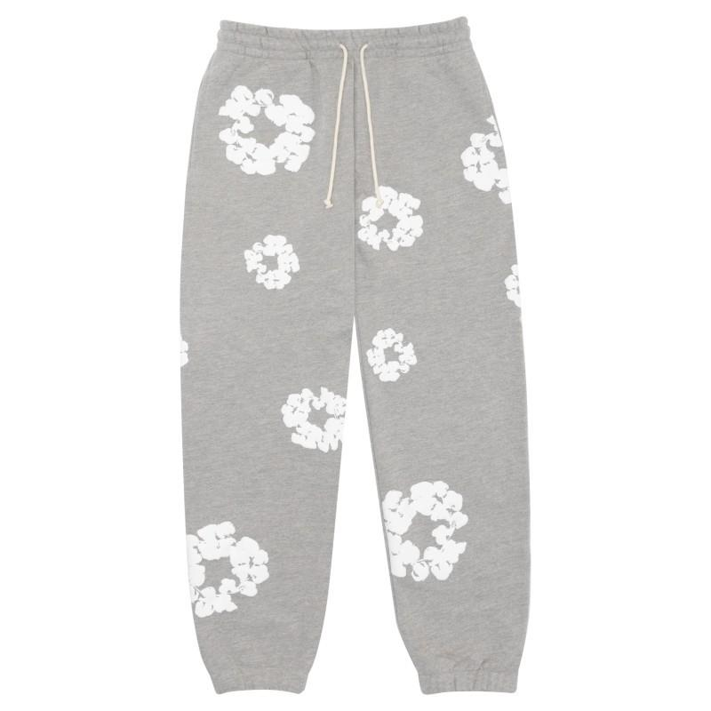 Cotton Hoodie with Plant Print