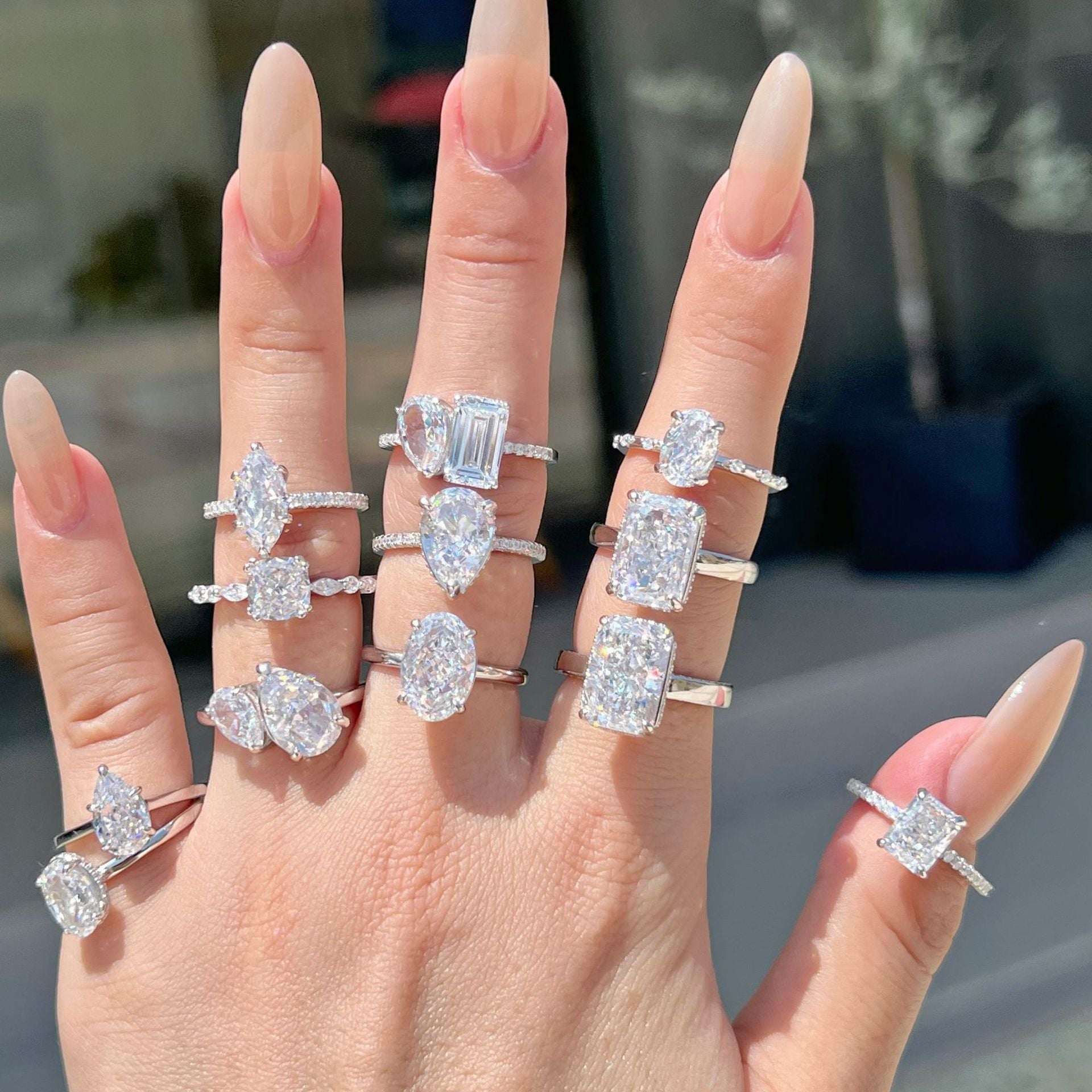 S925 Sterling Silver Zircon Ring