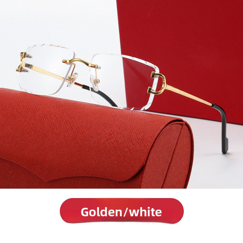 Diamond-Cut Gradient Sunglasses with UV Protection