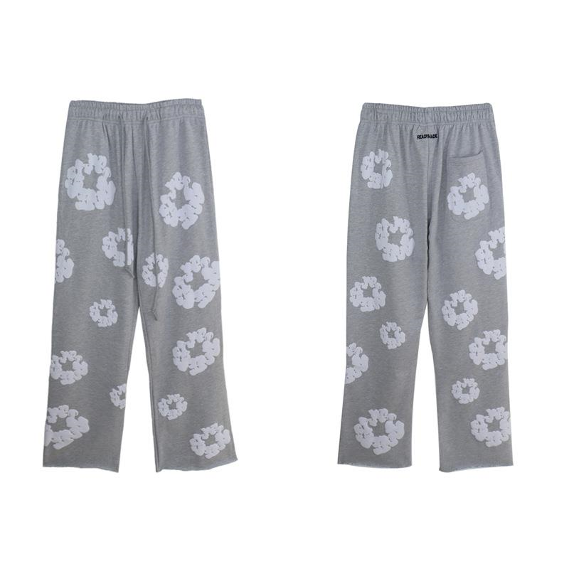 Cotton Hoodie with Plant Print