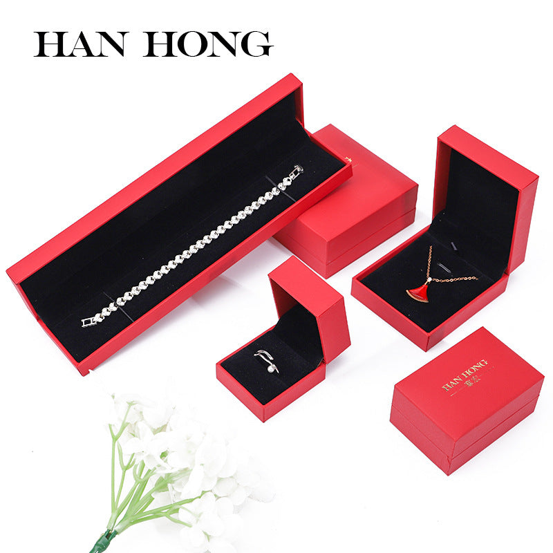 Leather Texture Jewelry Storage Box
