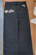 Wide-Leg Denim Pants