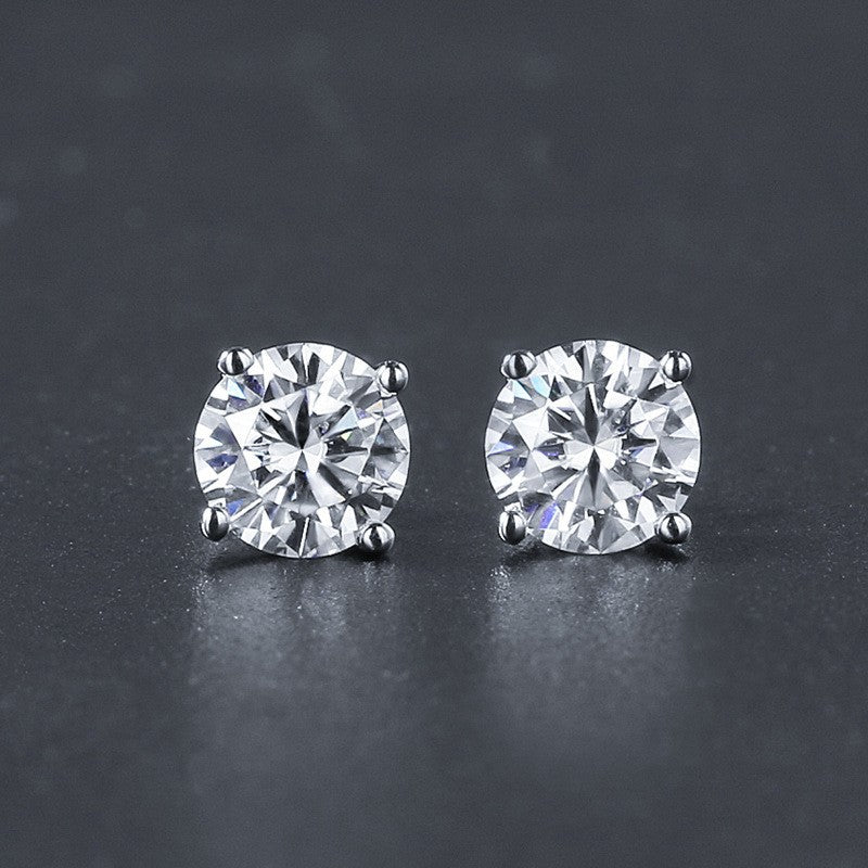 Platinum Plated diamond Earrings