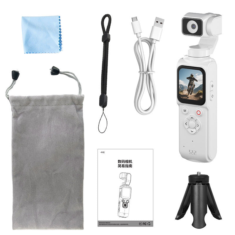 Handheld 4K Sports Camera with Gimbal Stabilization