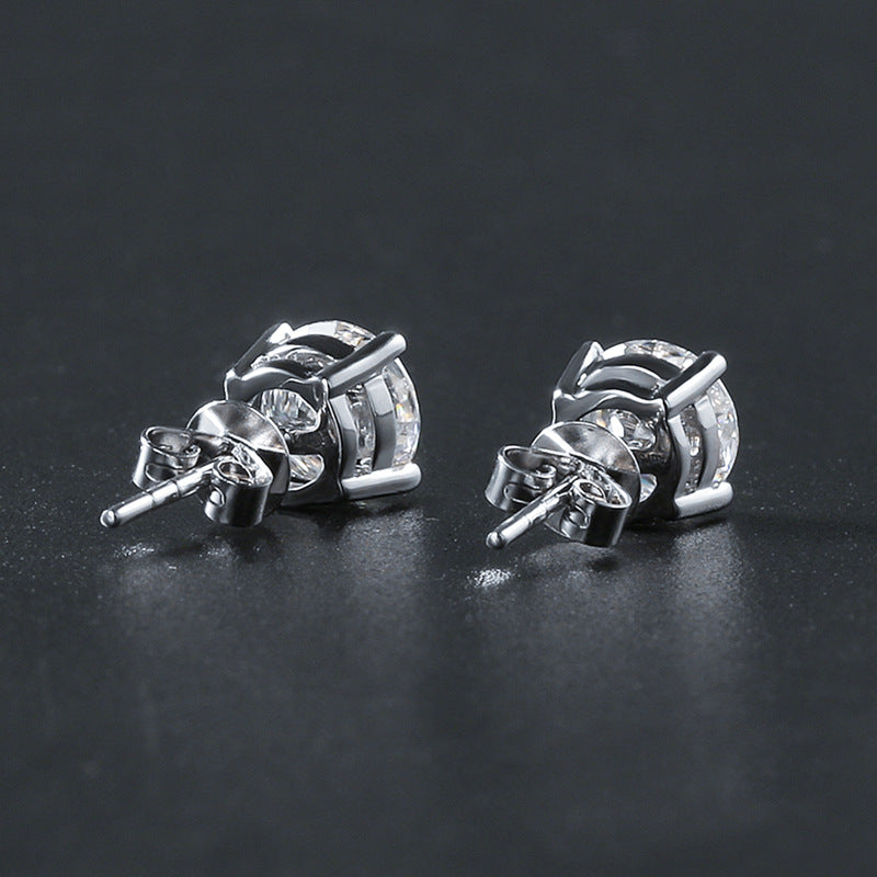Platinum Plated diamond Earrings