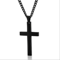 Fashionable Men's Cross Necklace ? Stainless Steel Chain Cross Pendant