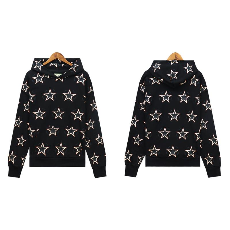Cotton Hoodie with Plant Print
