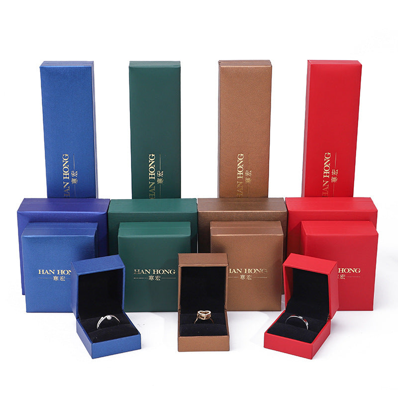 Leather Texture Jewelry Storage Box