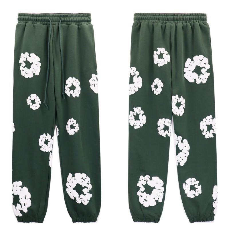 Cotton Hoodie with Plant Print