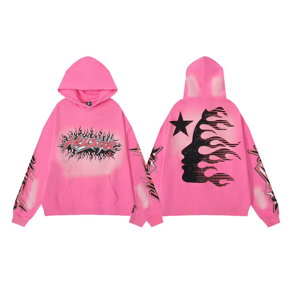 Retro Cotton Hoodie and Sweatpants Set